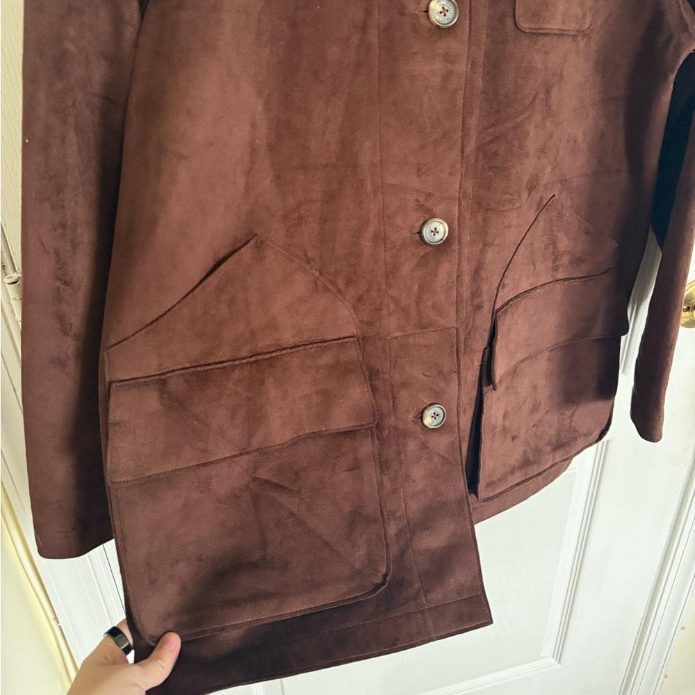 Lauren Ralph Lauren Vintage Brown Suede Jacket - Picture 3 of 5